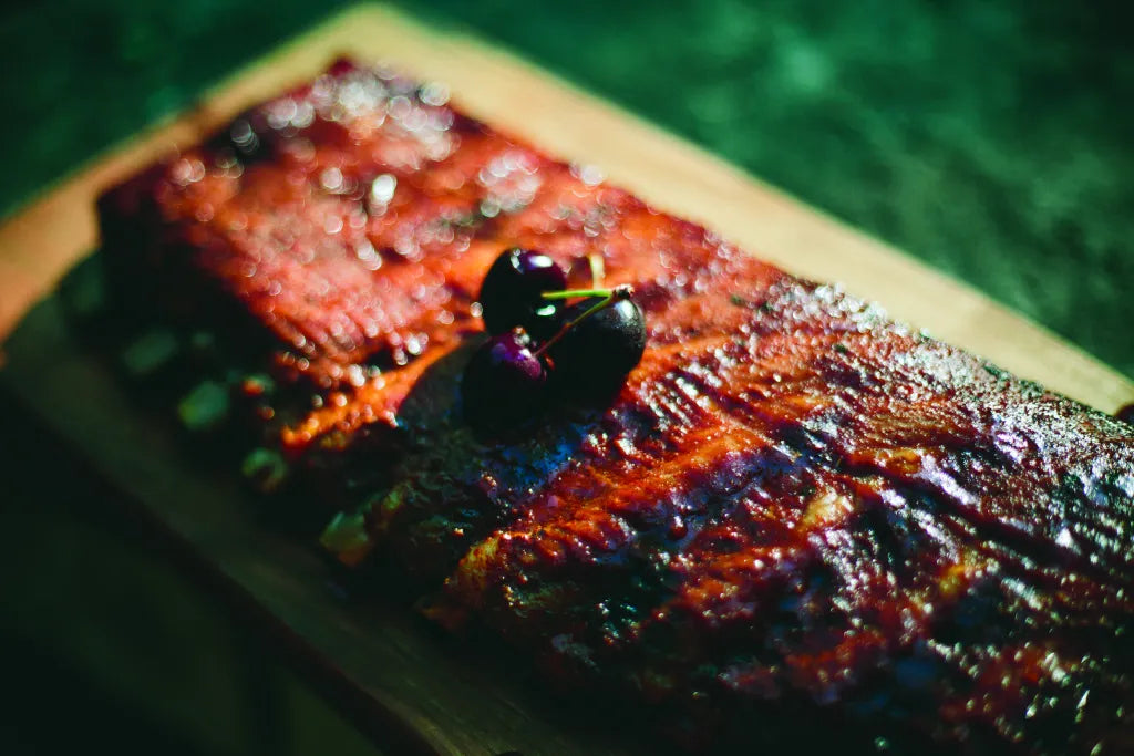 Bourbon Cherry BBQ Pork Ribs