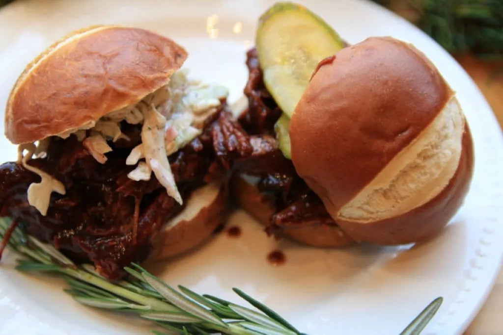 Cherry Root Beer & Cherry BBQ sauce sliders